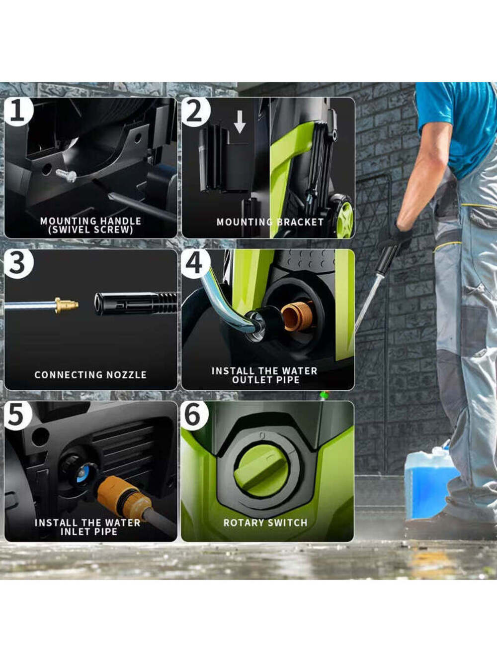 2026 New Electric Pressure Power Washer 4500PSI